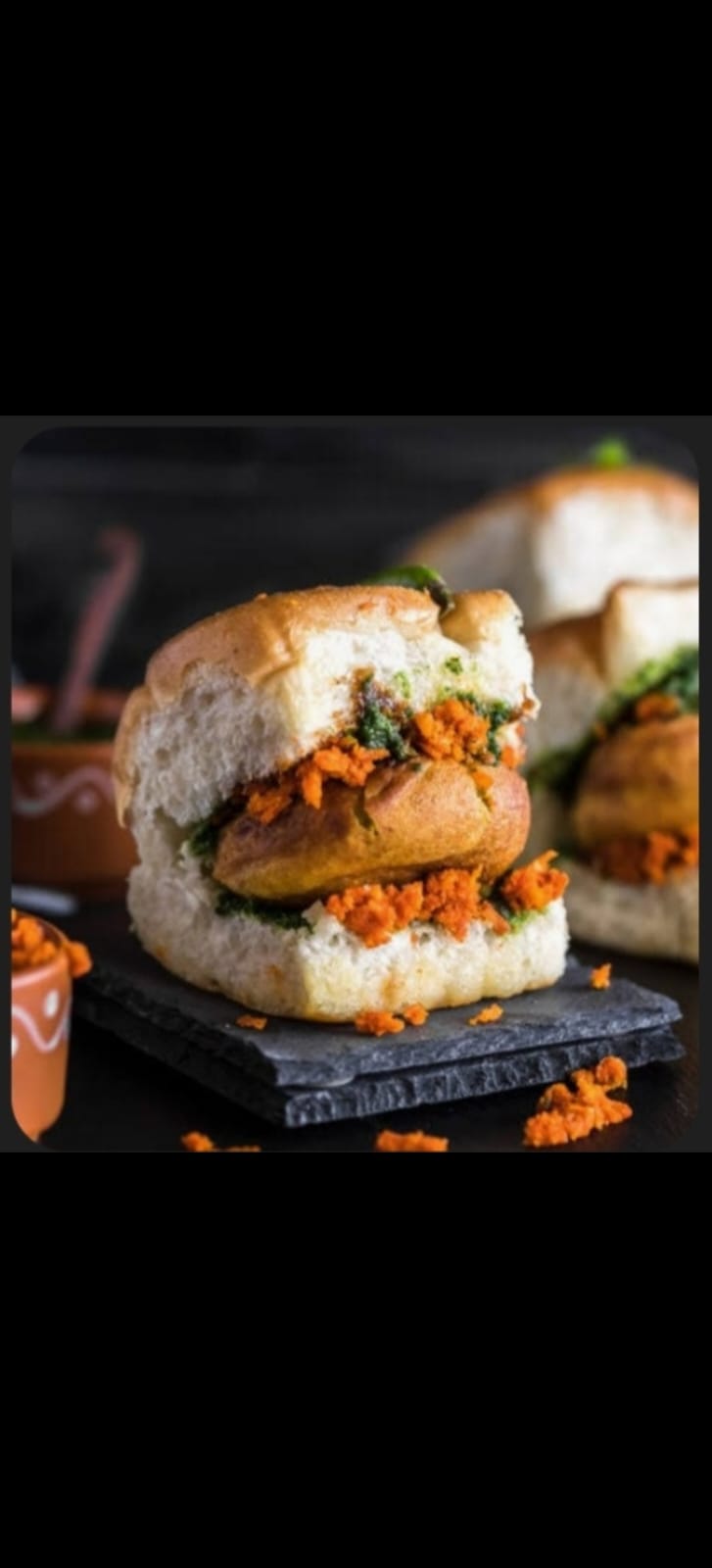 Veg Schezwan Cheese Vada pav