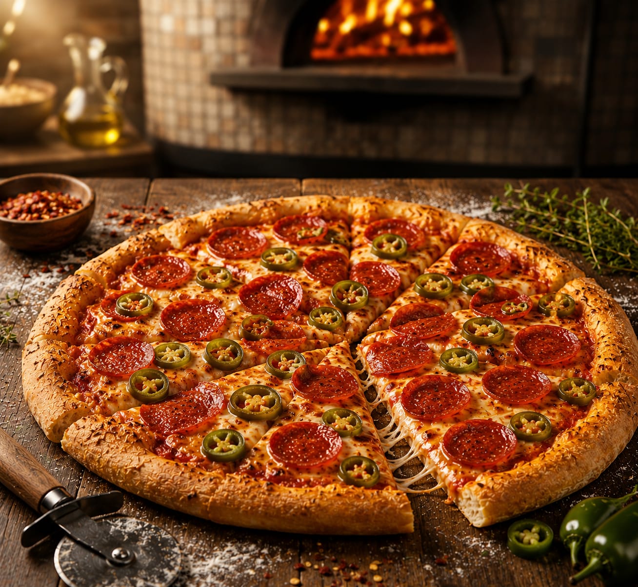 Overloaded Chicken Pepperoni Pizza [8 inches]