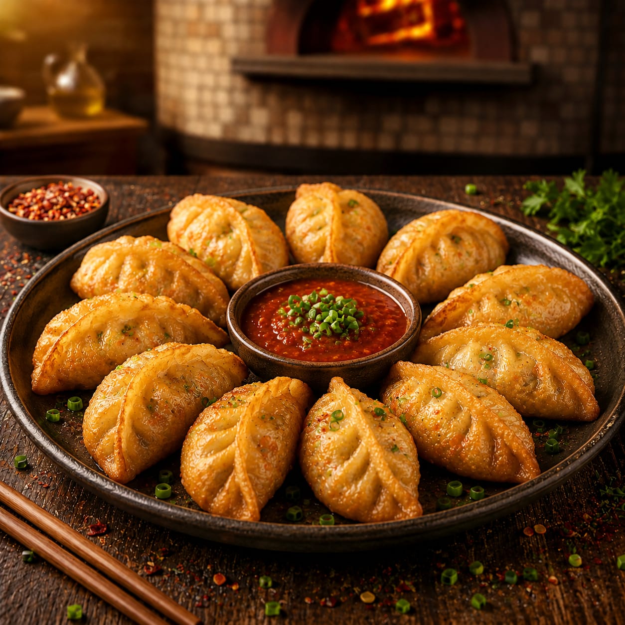 Darjeeling Veg Fried Momos [6 pcs]