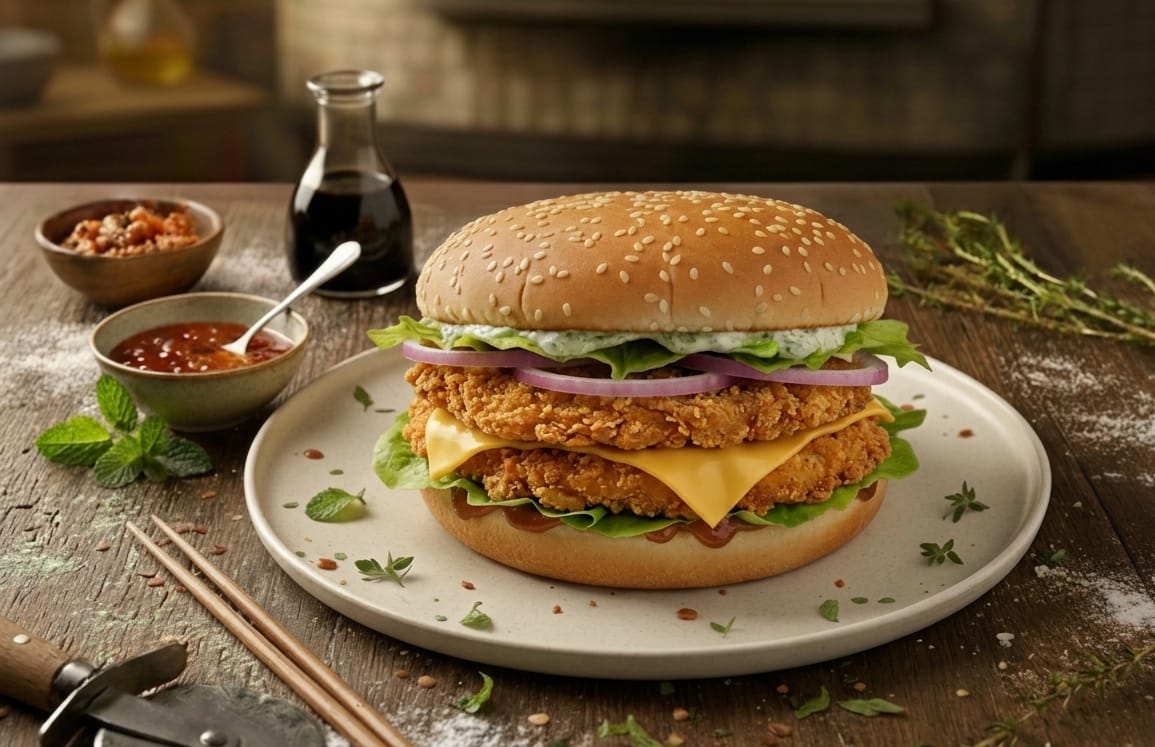 Big Signature Double Decker Chicken Burger