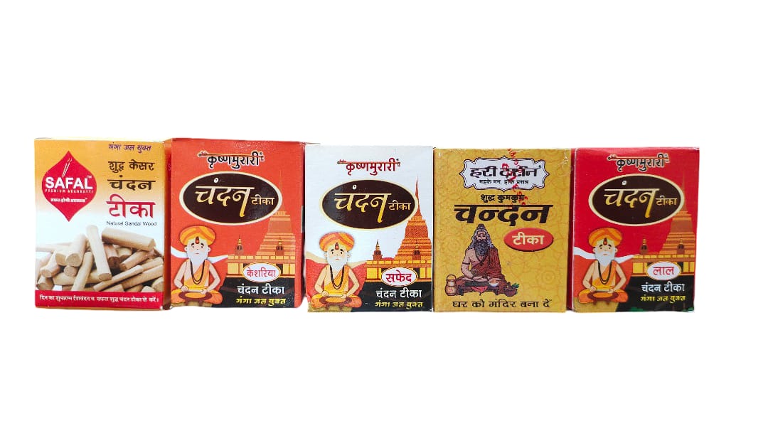 Chandan astgandh Tilak ( चंदन अष्टगंध टीका )