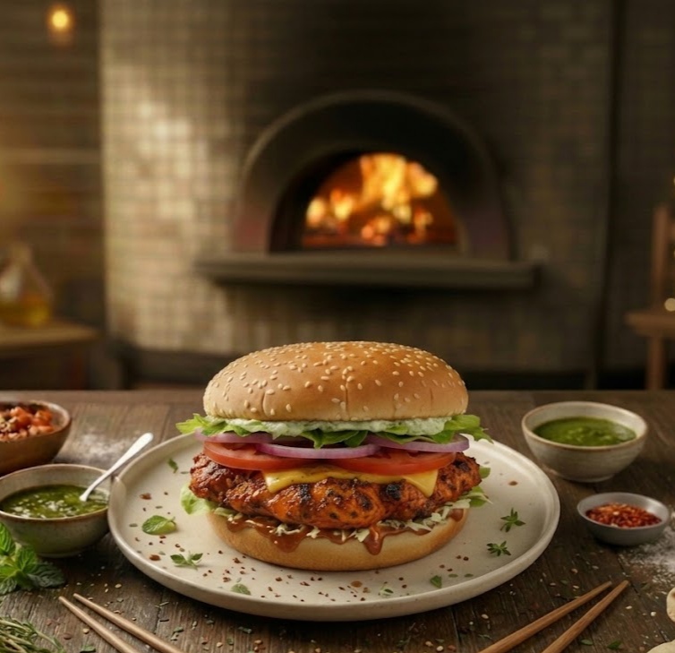 Big Tandoori Fusion Chicken Burger