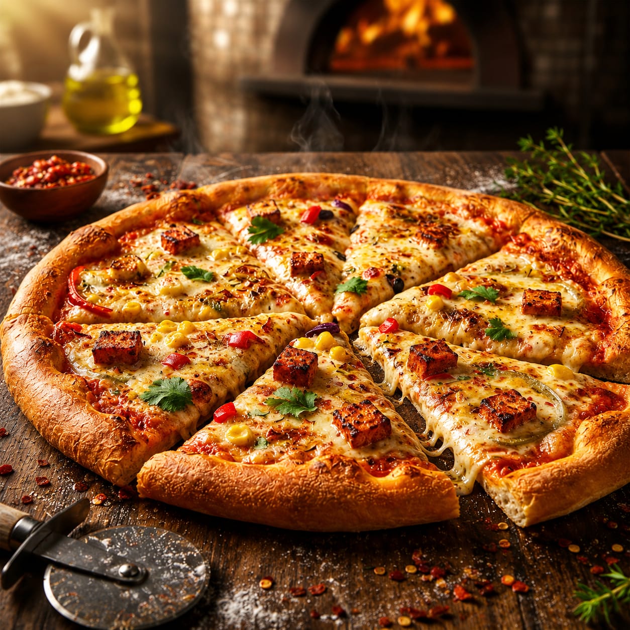 Tandoori Paneer Tikka Pizza [8 inches]