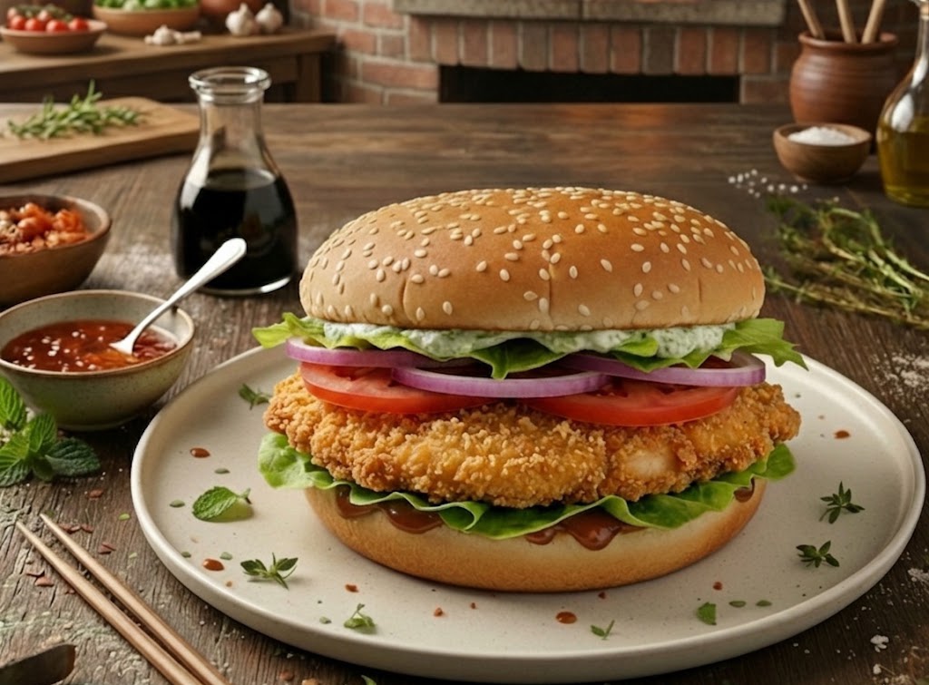 Big Crispy Chicken Veggie Burger